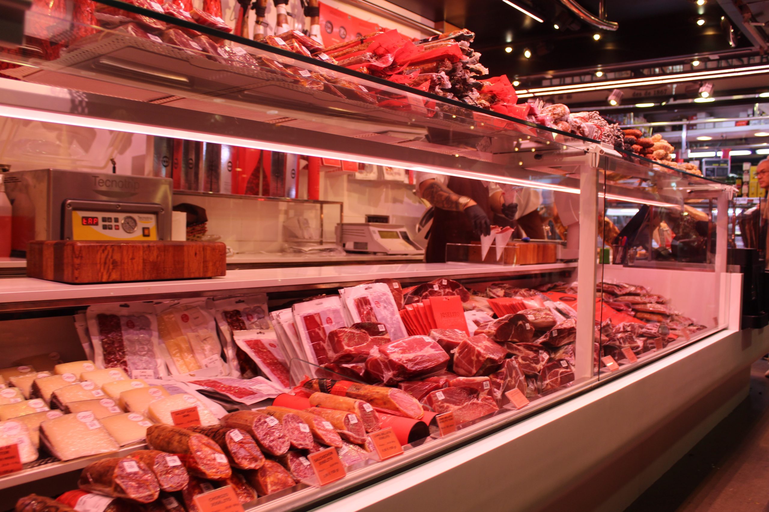 vitrine réfrigérée boucherie  cuisine froid 